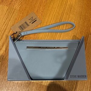 NWT - Steve Madden Light Blue Wristlet (8” x 4.5”)